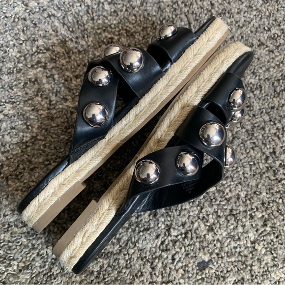 Marc Fisher Prisca Ball Studded Espadrilles Sandals Size 6 - Picture 6 of 11